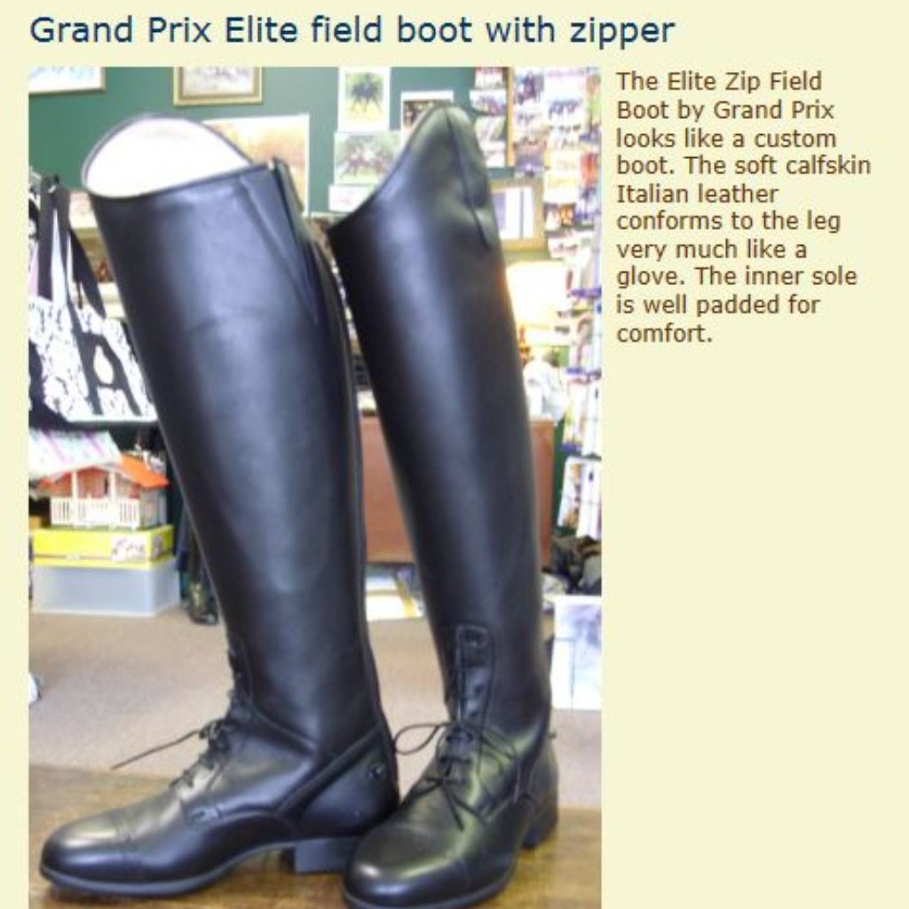 Grand Prix Ladies Tall Italian Leather Riding Boots